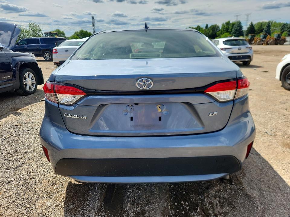 2020 Toyota Corolla VIN JTDEPRAE8LJ073129 COPART salvage auction — FRONT END, Il - Salvage Certificate, sold $5,900 on 2026-07-16 (photo 6)
