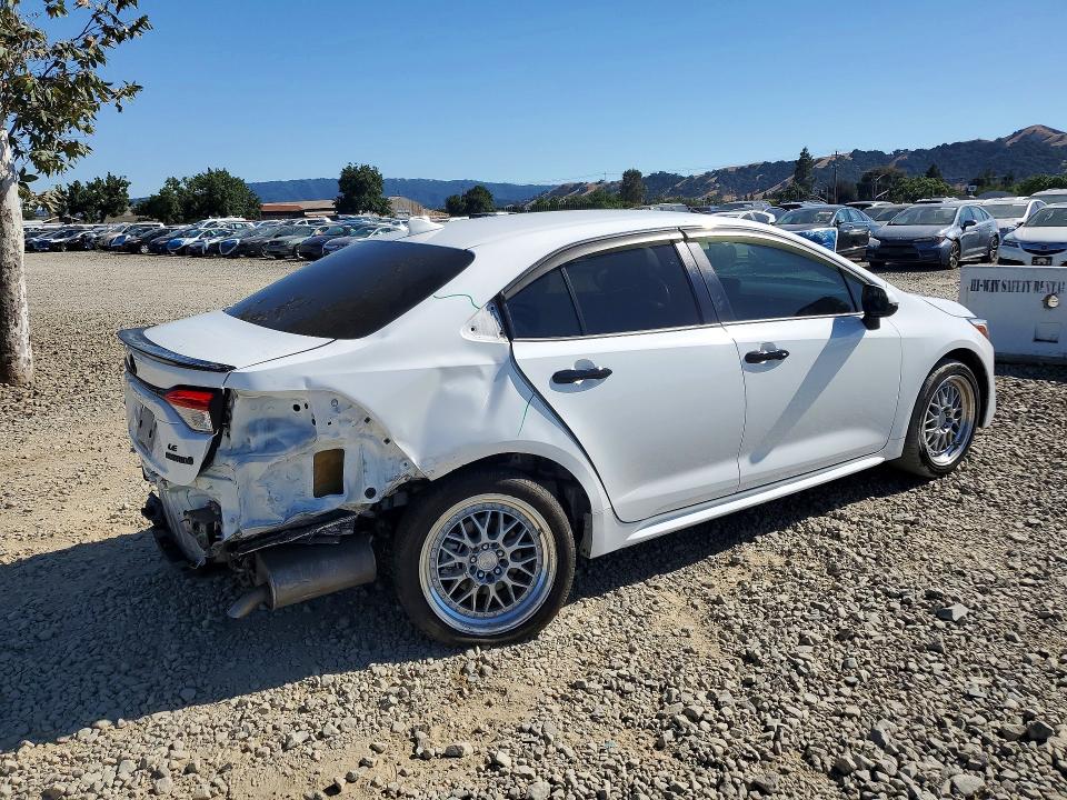 2023 Toyota Corolla VIN JTDBCMFE3P3024957 COPART salvage auction — REAR END, Ca - Salvage Certificate, sold $6,100 on 2026-07-14 (photo 3)
