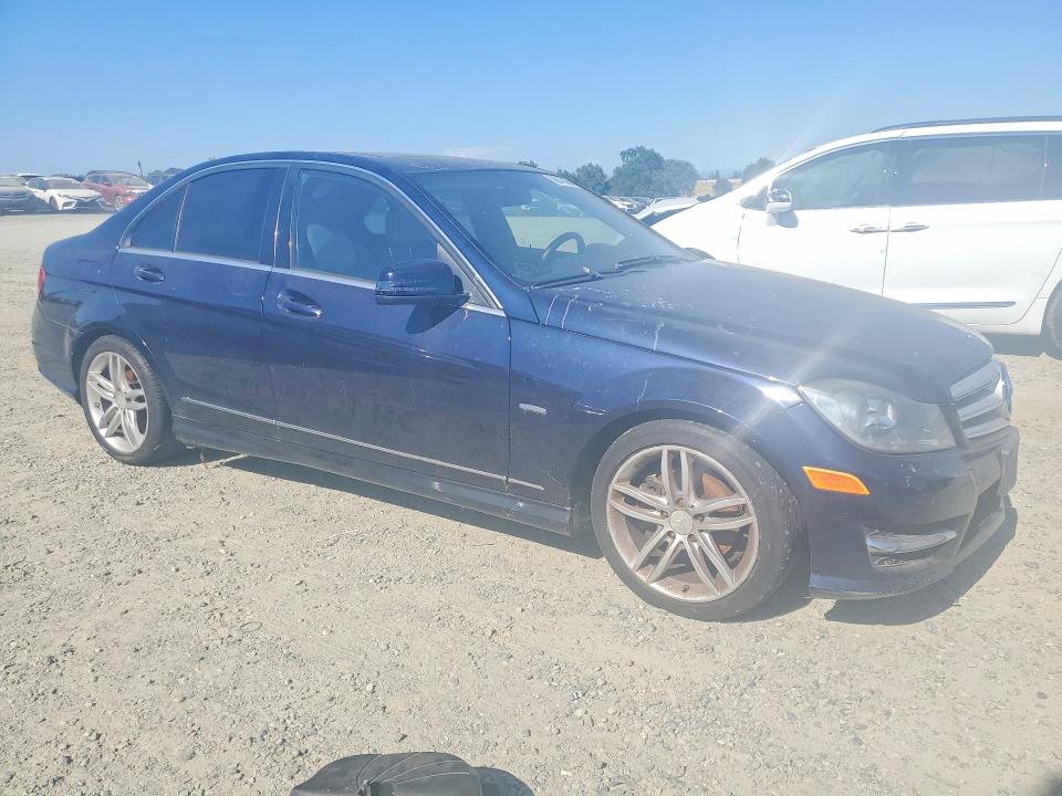 2012 Mercedes-benz VIN WDDGF4HB2CA615826 COPART salvage auction — MECHANICAL, Ca - Dis/Dlr/Exp Only Clean Title, sold $550 on 2026-07-02 (photo 4)