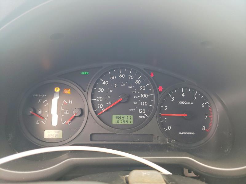 2006 Subaru Impreza VIN JF1GG676X6H809819 COPART salvage auction — REAR END, Ct - Cert Of Title-Salvage, sold $450 on 2026-07-10 (photo 9)