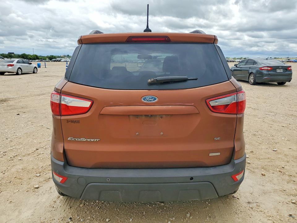 2018 Ford Ecosport VIN MAJ3P1TE8JC168836 COPART salvage auction — FRONT END, Tx - Salvage Vehicle Title, sold $1,000 on 2026-07-09 (photo 6)