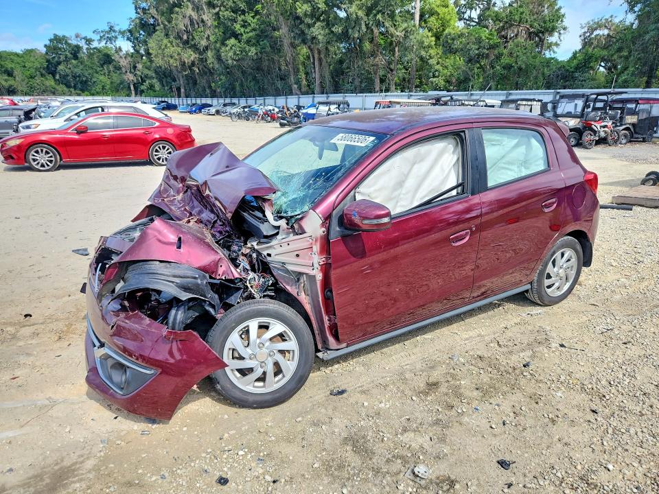 2018 Mitsubishi Mirage VIN ML32A4HJ8JH010551 COPART salvage auction — FRONT END, Salvage Title, sold $375 on 2026-07-28 (photo 1)