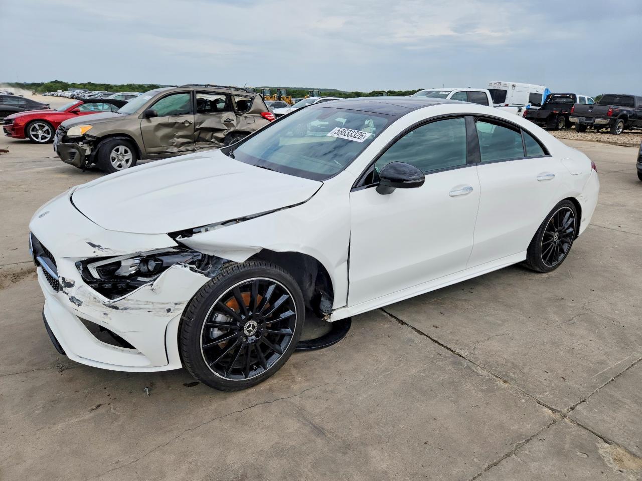 2023 Mercedes-Benz CLA-Class VIN W1K5J4GB3PN390774 — COPART salvage auction photo