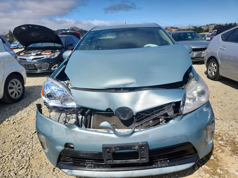 2013 Toyota Prius VIN JTDKN3DU0D1615625 COPART salvage auction — FRONT END, CA - SALVAGE CERTIFICATE, sold $525 on 2026-07-14 (photo 5)