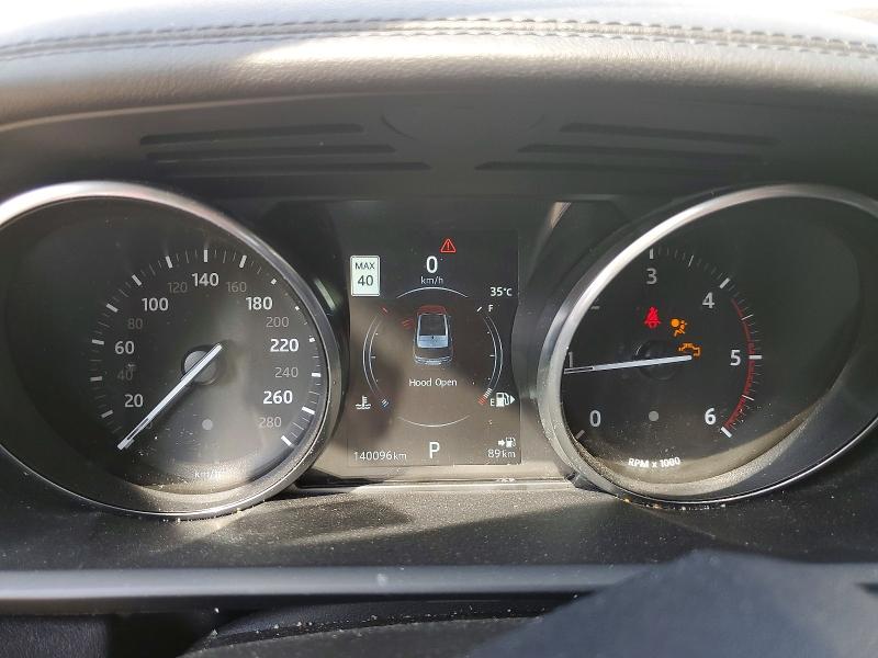 2016 Land rover Range rover sport VIN SALWR2KF6GA112621 COPART salvage auction — FRONT END, On - Permit No Brand - Unfit, sold $8,700 on 2026-07-02 (photo 9)