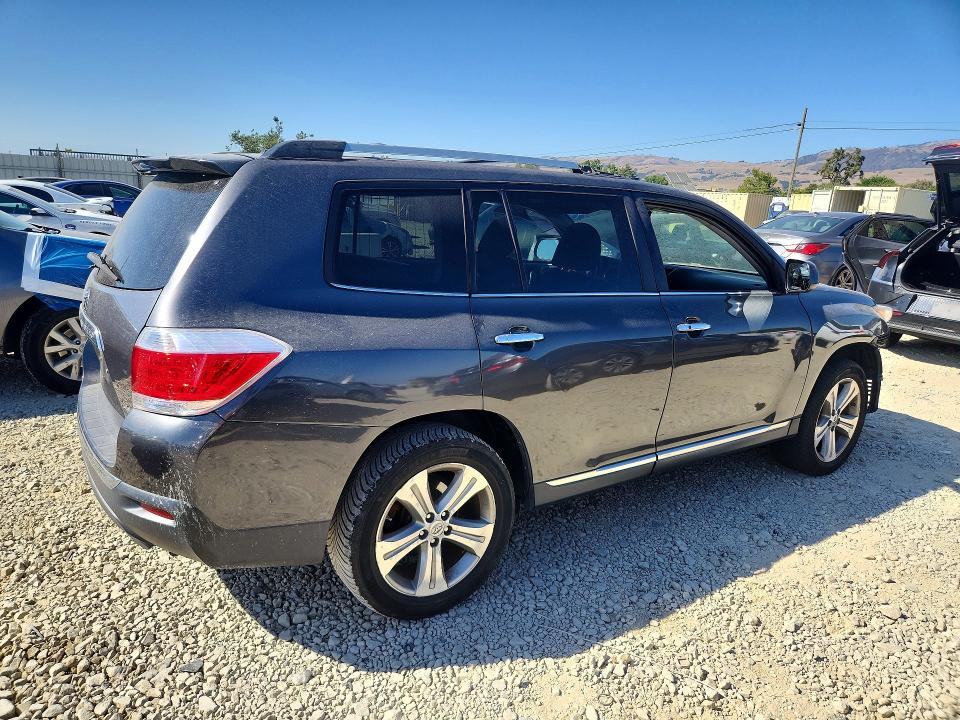 2012 Toyota Highlander VIN 5TDDK3EH5CS102567 COPART salvage auction — FRONT END, Ca - Salvage Certificate, sold $4,100 on 2026-07-07 (photo 3)
