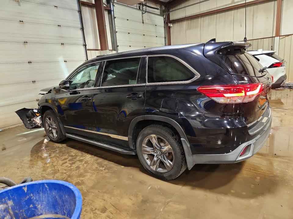 2019 Toyota Highlander VIN 5TDDZRFH5KS716336 COPART salvage auction — FRONT END, Pa - Certificate Of Salvage, sold $6,400 on 2026-07-14 (photo 2)