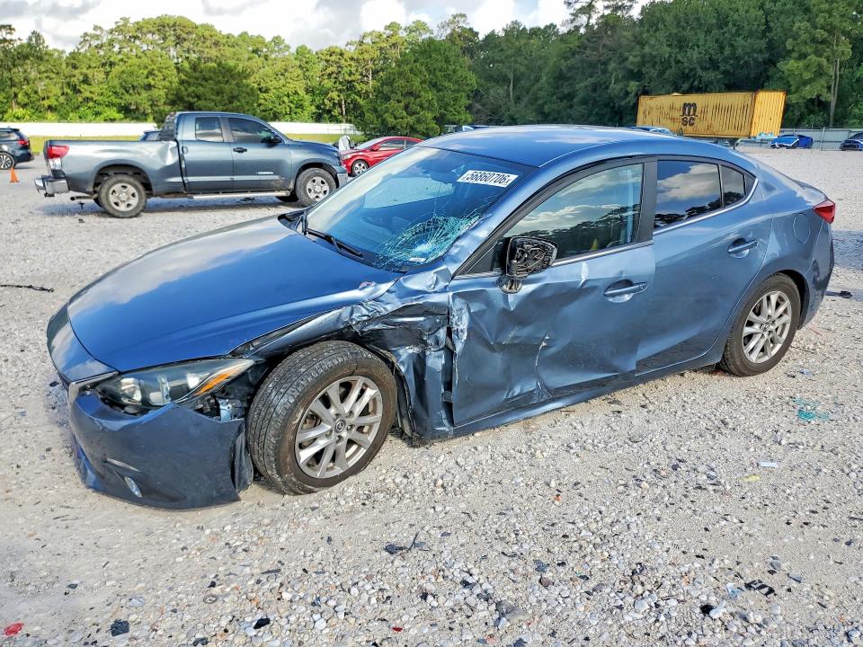 2016 Mazda 3 VIN JM1BM1U71G1335279 COPART salvage auction — SIDE, TX - SALVAGE VEHICLE TITLE, sold $1,100 on 2026-07-28 (photo 1)