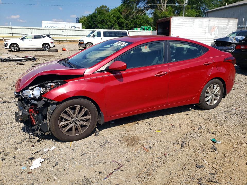 2015 Hyundai Elantra VIN KMHDH4AE9FU277822 COPART salvage auction — FRONT END, Va - Cert Of Title - Salvage, sold $750 on 2026-07-10 (photo 1)