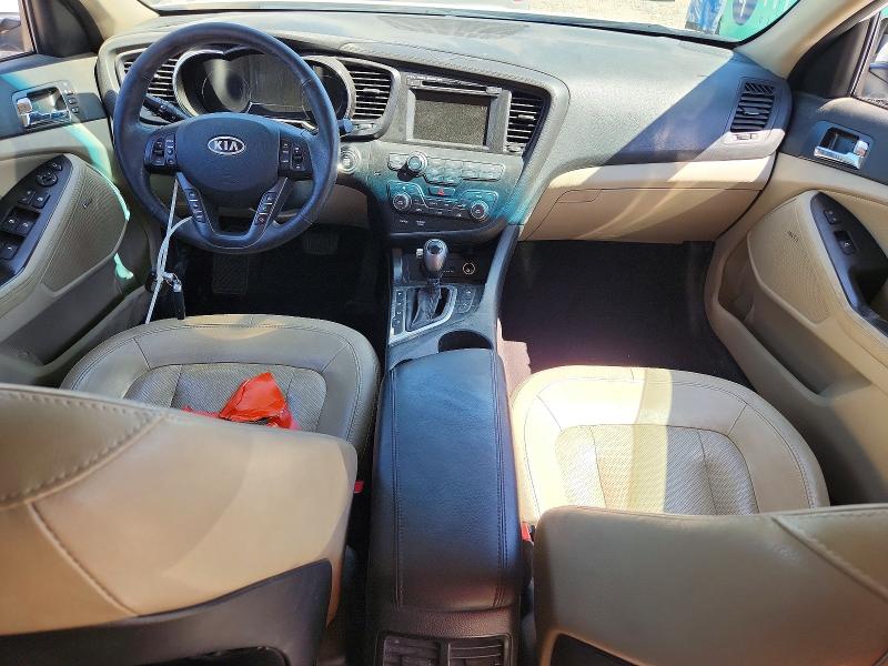 2012 Kia Optima hybrid VIN KNAGM4AD3C5009341 COPART salvage auction — FRONT END, Ut - Salvage Certificate, sold $700 on 2026-07-02 (photo 8)