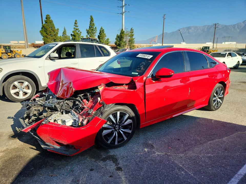 2023 Honda Civic VIN 2HGFE1F74PH311072 COPART salvage auction — FRONT END, Ca - Lien Papers-Salvage Or Ac, sold $3,500 on 2026-07-03 (photo 1)