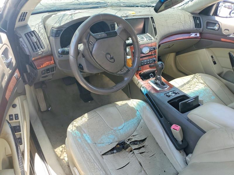 2009 Infiniti G37 VIN JNKCV66E19M724692 COPART salvage auction — ALL OVER, Ga - Cert Of Title-Salvage, sold $300 on 2026-07-29 (photo 8)