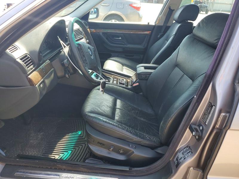 1999 BMW 7 series VIN WBAGH8332XDP02574 COPART salvage auction — REAR END, Va - Certificate Of Title, sold $1,150 on 2026-07-07 (photo 7)