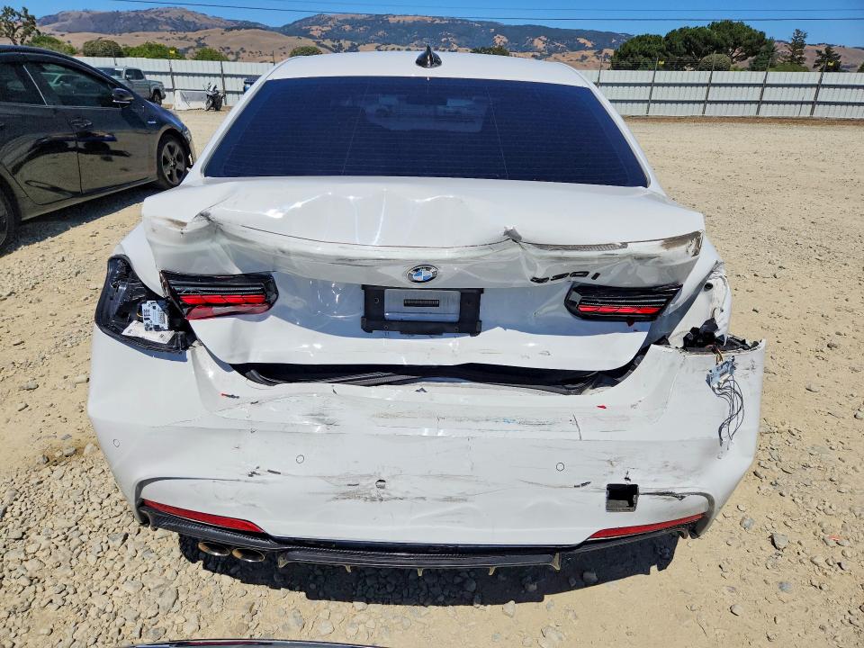 2017 BMW 3 series VIN WBA8B9G57HNU48721 COPART salvage auction — REAR END, CA - SALVAGE CERTIFICATE, sold $4,100 on 2026-07-14 (photo 6)