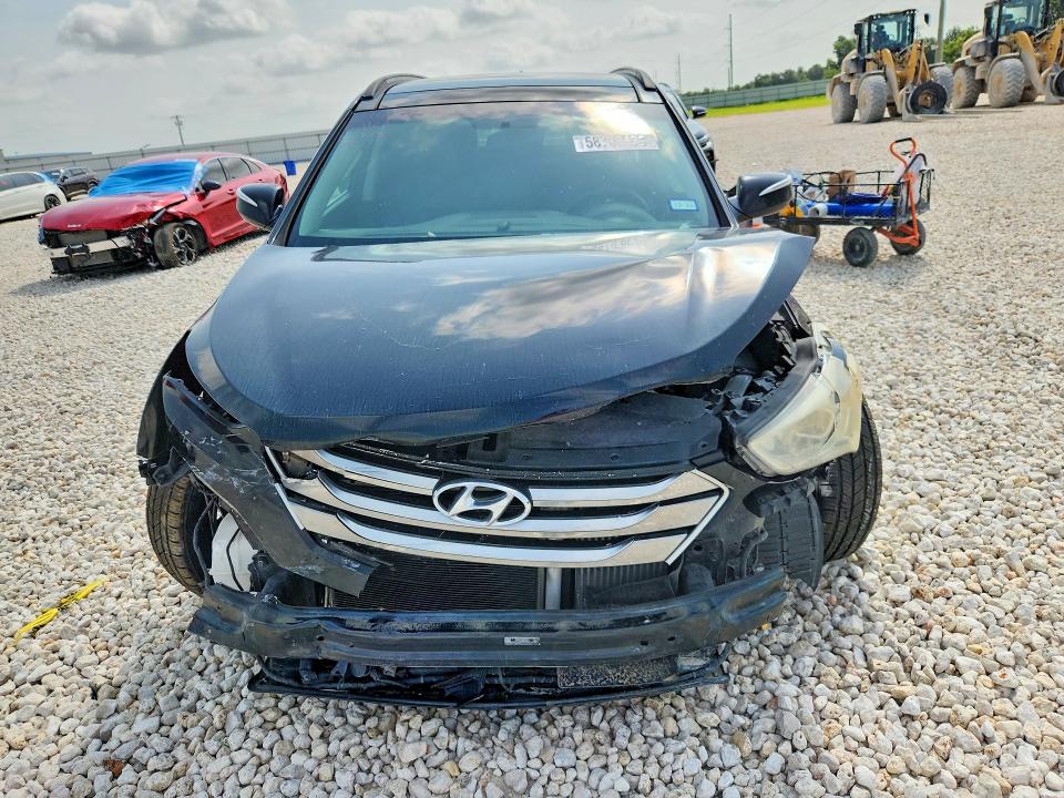 2016 Hyundai Santa fe VIN 5XYZW4LAXGG325907 COPART salvage auction — FRONT END, Tx - Salvage Vehicle Title, sold $1,350 on 2026-07-09 (photo 5)