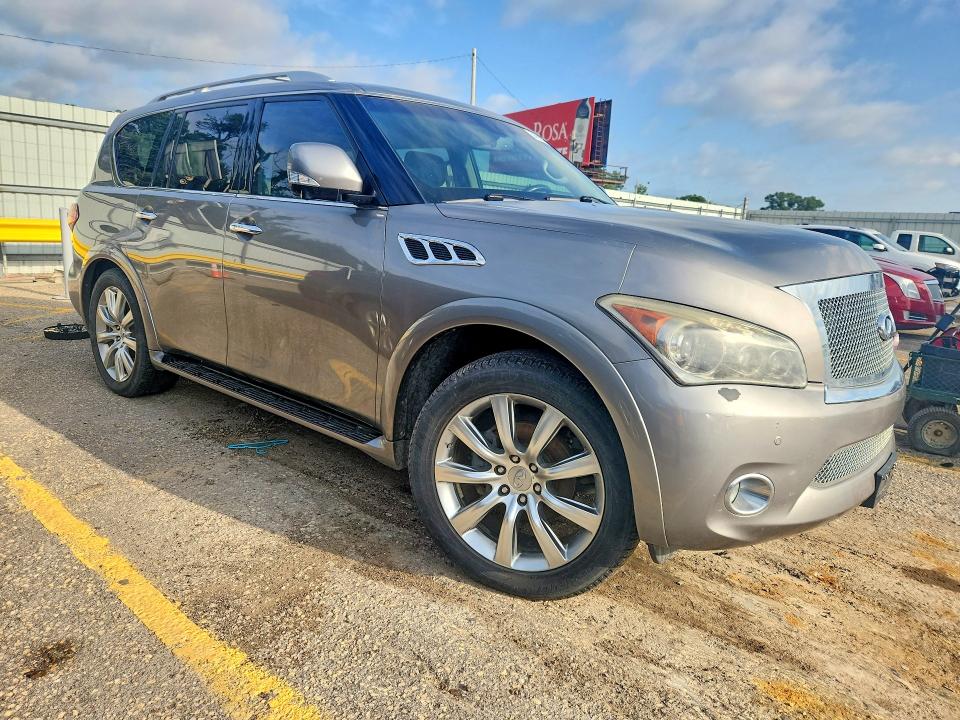 2013 Infiniti Qx56 VIN JN8AZ2NFXD9531411 COPART salvage auction — WATER/FLOOD, Ks - Certificate Of Title, sold $900 on 2026-07-22 (photo 4)