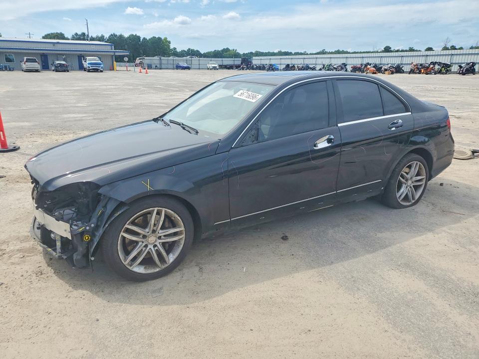 2013 Mercedes-benz C-klasse VIN WDDGF8AB8DR295335 COPART salvage auction — FRONT END, Sc - Cert Of Title-Salvage, sold $1,250 on 2026-07-20 (photo 1)
