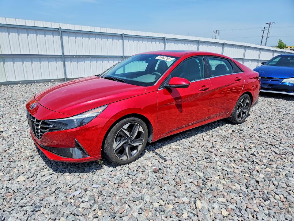 2021 Hyundai Elantra VIN 5NPLN4AG0MH014040 COPART salvage auction — WATER/FLOOD, Wi - Junked Vehicle Bill Of Sale, sold $4,000 on 2026-07-20 (photo 1)