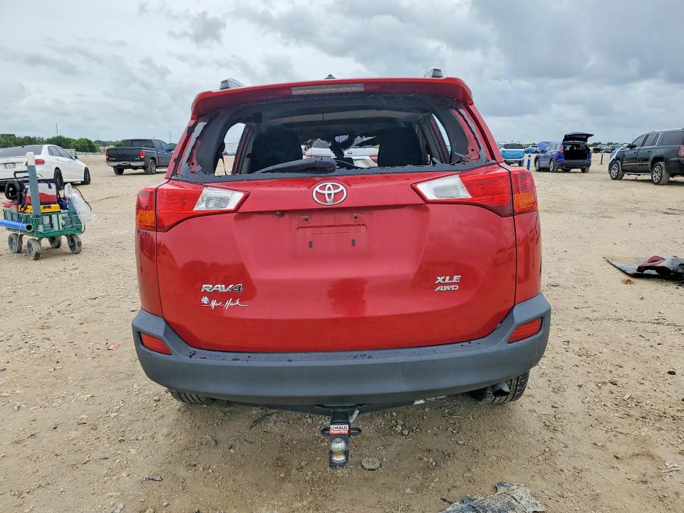 2015 Toyota Rav4 VIN 2T3RFREV1FW344262 COPART salvage auction — BURN, TX - NONREPAIRABLE TITLE (P), sold $1,250 on 2026-07-09 (photo 6)