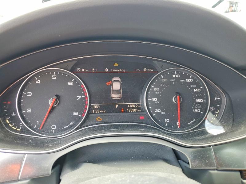 2013 Audi A6 VIN WAUHGAFC4DN041968 COPART salvage auction — FRONT END, Fl - Cert Of Title Slvg Rebuildable, sold $750 on 2026-07-06 (photo 9)