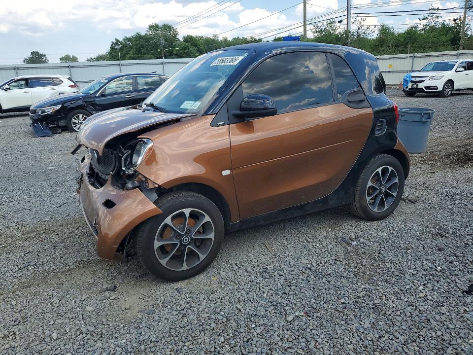 2016 Smart Fortwo VIN WMEFJ5DA2GK053841 COPART salvage auction — FRONT END, Ny - Mv-907A Salvage Certificate, sold $1,000 on 2026-07-07 (photo 1)