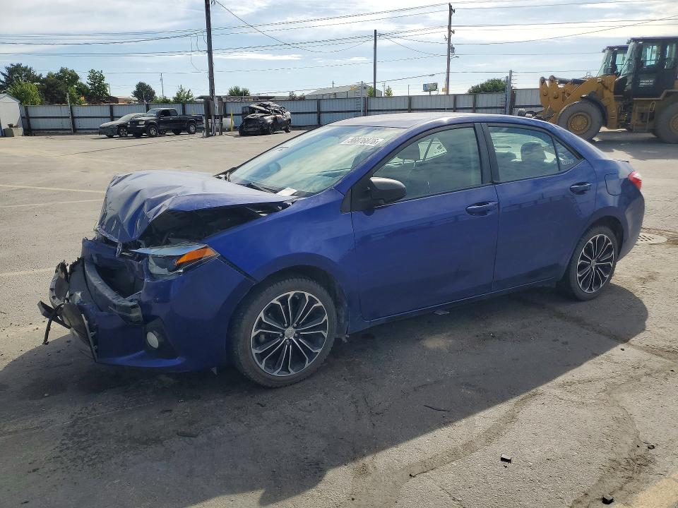 2016 Toyota Corolla VIN 5YFBURHE2GP447639 COPART salvage auction — FRONT END, ID - SALVAGE CERTIFICATE OF TITLE, sold $2,250 on 2026-07-30 (photo 1)