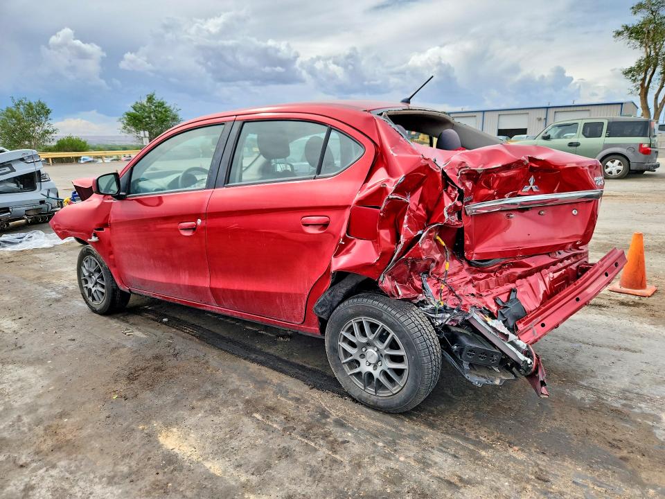 2018 Mitsubishi Mirage VIN ML32F3FJ8JHF12512 COPART salvage auction — REAR END, Nm - Non-Repairable Vehicle Cert, sold $175 on 2026-07-27 (photo 2)
