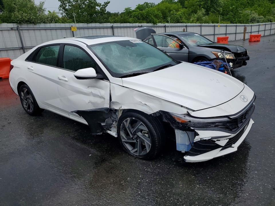 2024 Hyundai Elantra VIN KMHLS4DG6RU753121 COPART salvage auction — FRONT END, Pa - Certificate Of Salvage, sold $6,800 on 2026-07-28 (photo 4)