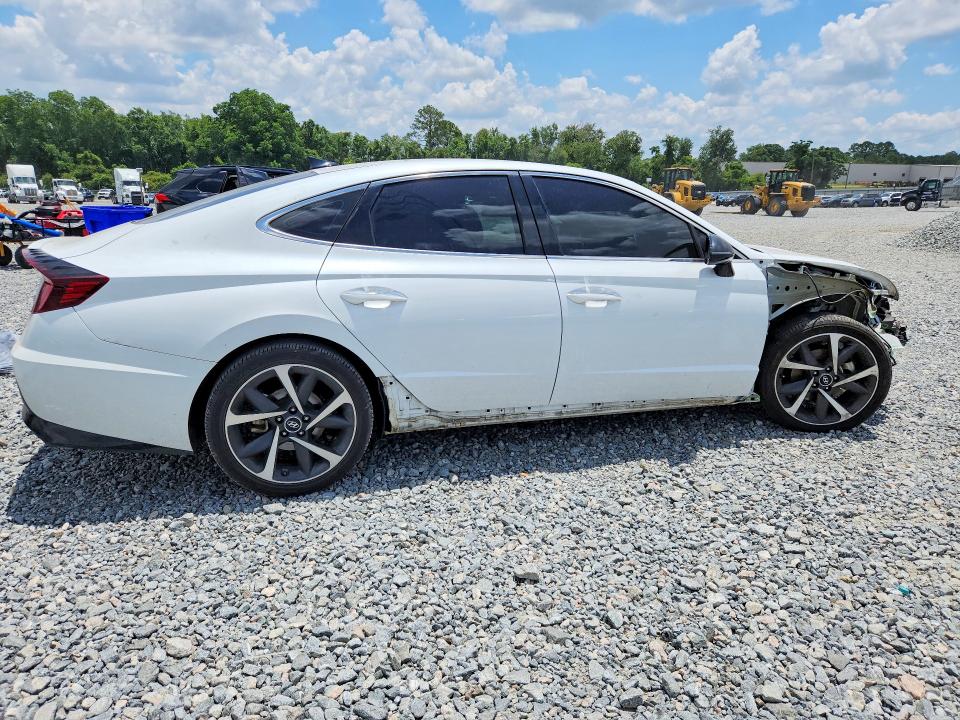 2021 Hyundai Sonata VIN 5NPEJ4J2XMH120293 COPART salvage auction — FRONT END, Ga - Cert Of Title-Salvage, sold $1,600 on 2026-07-28 (photo 3)