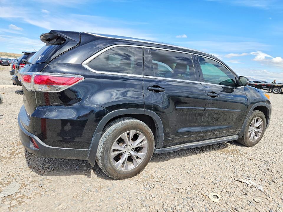 2014 Toyota Highlander VIN 5TDJKRFH6ES061857 COPART salvage auction — MINOR DENT/SCRATCHES, Ut - Certificate Of Title, sold $8,000 on 2026-07-24 (photo 3)