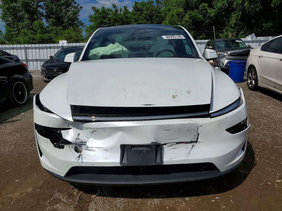 2026 Tesla Model y VIN XP7YGDEE2TB837086 COPART salvage auction — FRONT END, ON - PERMIT SALVAGE, sold $31,500 on 2026-08-18 (photo 5)
