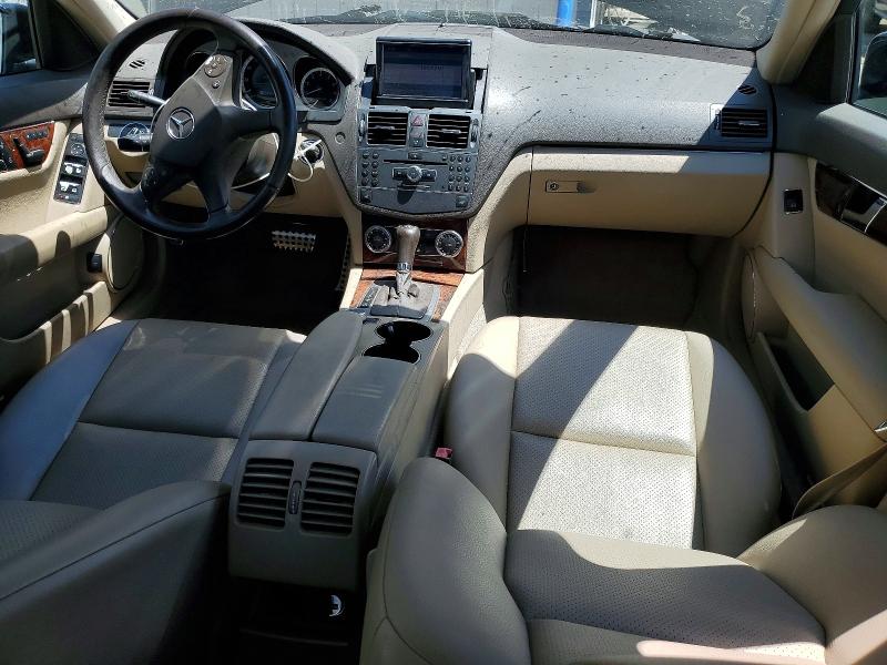 2010 Mercedes-benz C-klasse VIN WDDGF5EB6AF430091 COPART salvage auction — FRONT END, Ca - Dis/Dlr/Exp App For Dup Clean, sold $275 on 2026-07-20 (photo 8)