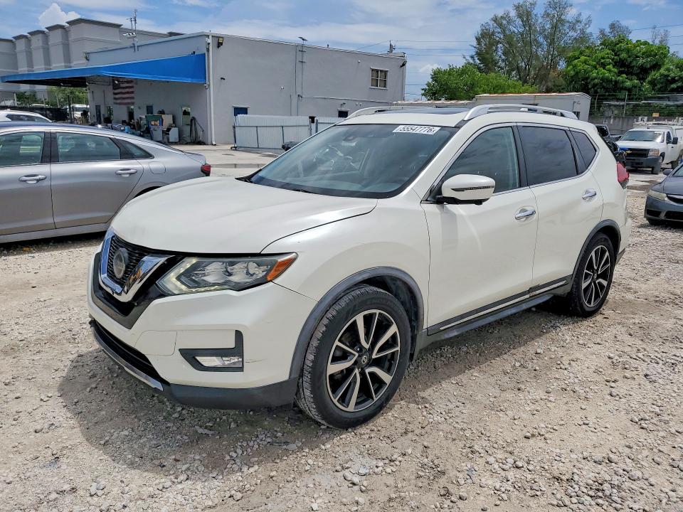 2018 Nissan Rogue VIN JN8AT2MT5JW489347 COPART salvage auction — FRONT END, Fl - Cert Of Title Slvg Rebuildable, sold $5,300 on 2026-07-10 (photo 1)