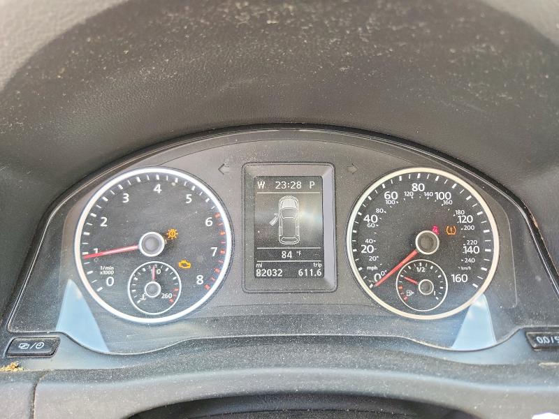 2016 Volkswagen Tiguan VIN WVGAV7AX8GW591644 COPART salvage auction — FRONT END, Nv - Salvage Title, sold $2,650 on 2026-08-13 (photo 9)