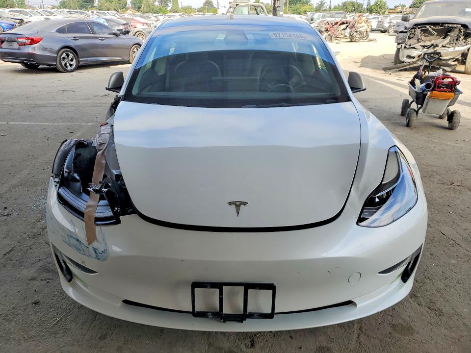 2023 Tesla Model 3 VIN 5YJ3E1EA7PF411459 COPART salvage auction — FRONT END, Ca - Salvage Certificate, sold $7,900 on 2026-07-16 (photo 5)