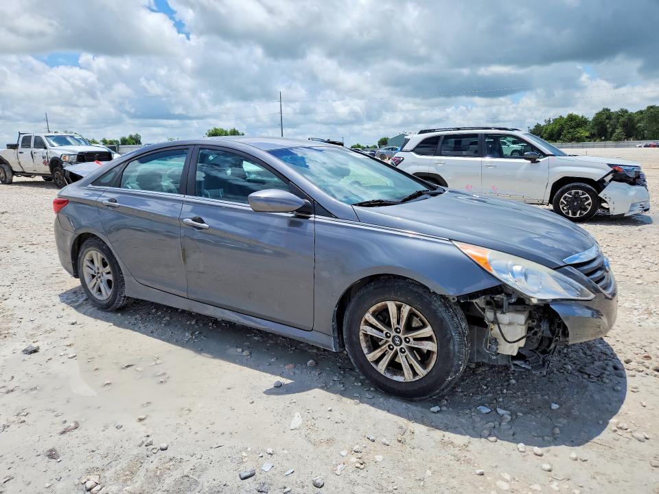 2014 Hyundai VIN 5NPEB4ACXEH907493 COPART salvage auction — REAR END, Tx - Salvage Vehicle Title, sold $800 on 2026-07-02 (photo 4)