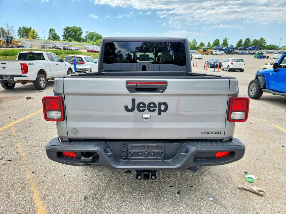 2020 Jeep Gladiator VIN 1C6HJTAG7LL108848 COPART salvage auction — HAIL, Mo - Certificate Of Title, sold $16,200 on 2026-07-02 (photo 6)
