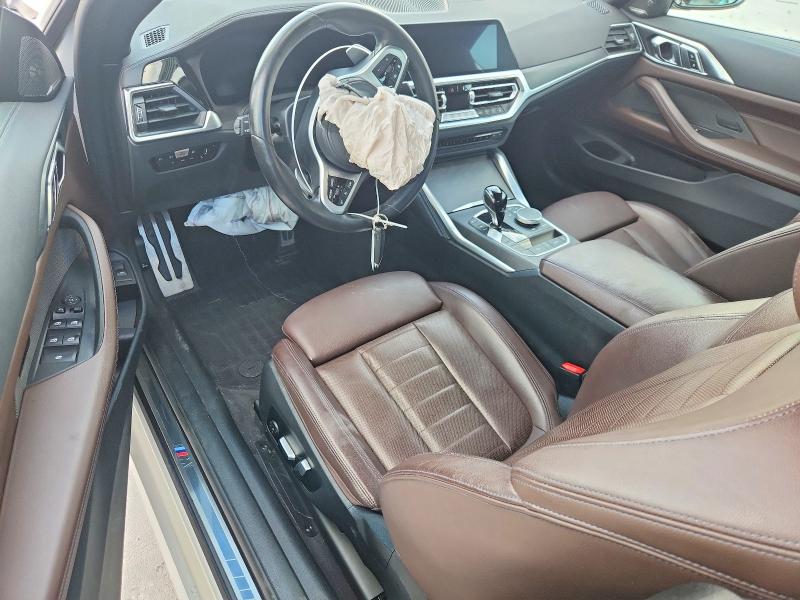 2022 BMW 4er VIN WBA43AT05NCJ51848 COPART salvage auction — FRONT END, Tx - Certificate Of Title, sold $15,200 on 2026-08-21 (photo 8)