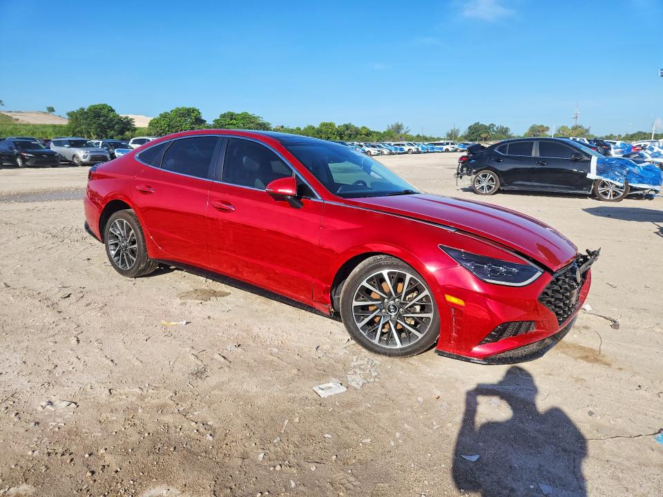 2020 Hyundai Sonata VIN 5NPEH4J22LH018030 COPART salvage auction — FRONT END, Fl - Certificate Of Destruction, sold $15 on 2026-07-30 (photo 4)