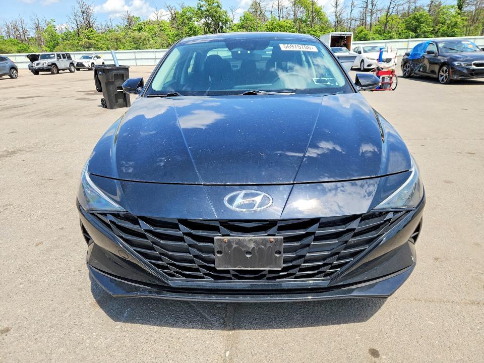 2021 Hyundai Elantra VIN KMHLL4AG5MU105165 COPART salvage auction — REAR END, Ny - Mv-907A Salvage Certificate, sold $2,800 on 2026-07-13 (photo 5)