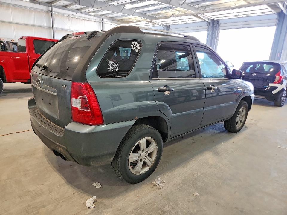 2009 Kia Sportage VIN KNDJF724397576097 COPART salvage auction — HAIL, Ne - Cert Of Title-Salvage, sold $1,000 on 2026-07-14 (photo 3)
