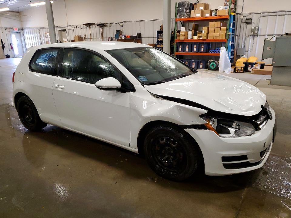 2015 Volkswagen Golf VIN 3VW817AU7FM024910 COPART salvage auction — FRONT END, Mn - Cert Of Title-Prior Salvage, sold $500 on 2026-07-27 (photo 4)