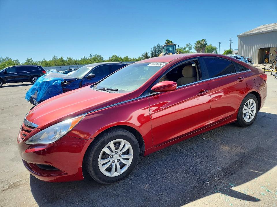 2013 Hyundai Sonata VIN 5NPEB4ACXDH563078 COPART salvage auction — VANDALISM, CA - SALVAGE CERTIFICATE, sold $975 on 2026-07-16 (photo 1)