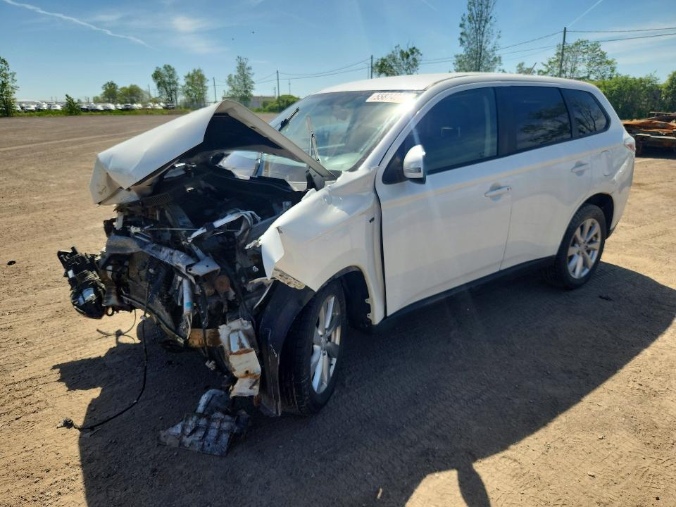 2014 Mitsubishi Outlander VIN JA4JZ3AX6EZ601840 COPART salvage auction — FRONT END, Qc - Gravement Accidente, sold $600 on 2026-07-07 (photo 1)