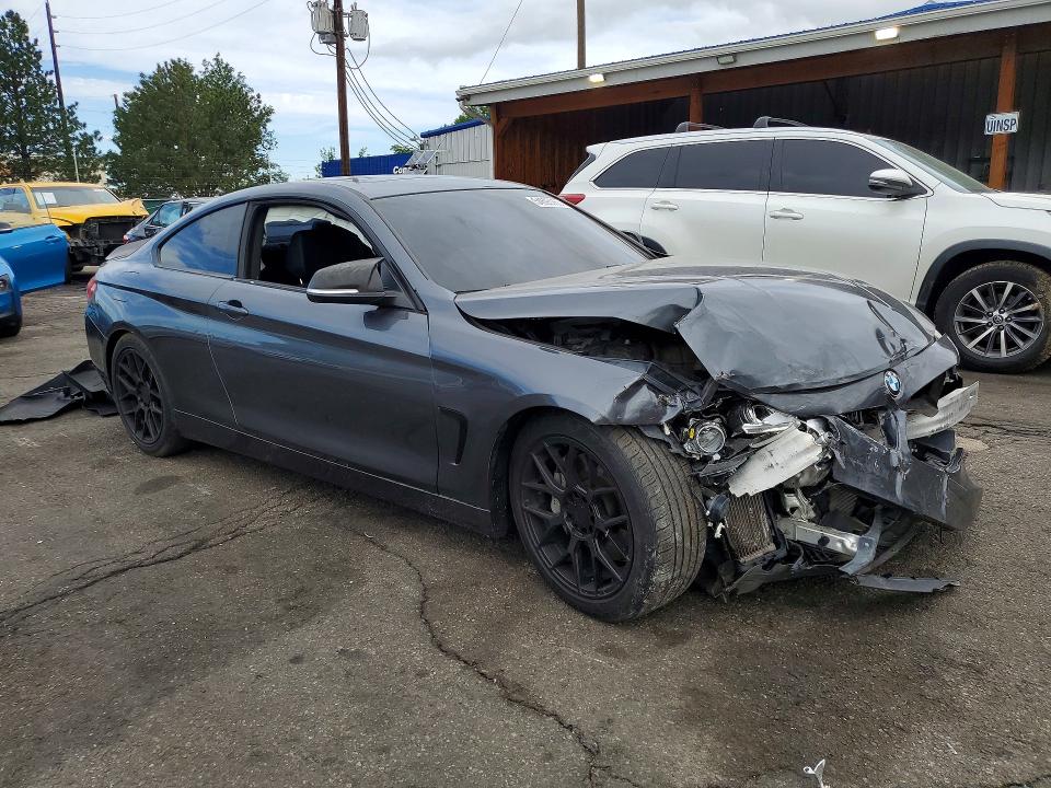 2014 BMW 4er VIN WBA3R5C52EK187323 COPART salvage auction — FRONT END, CO - PUBLIC - SALVAGE TITLE (P), sold $2,250 on 2026-07-02 (photo 4)