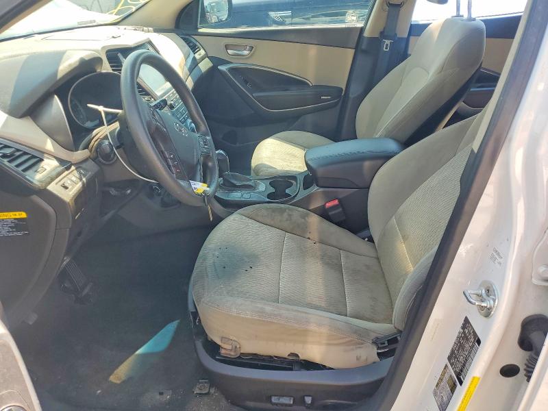 2017 Hyundai Santa fe VIN 5XYZU3LB8HG396016 COPART salvage auction — FRONT END, FL - CERTIFICATE OF TITLE, sold $2,950 on 2026-07-07 (photo 7)