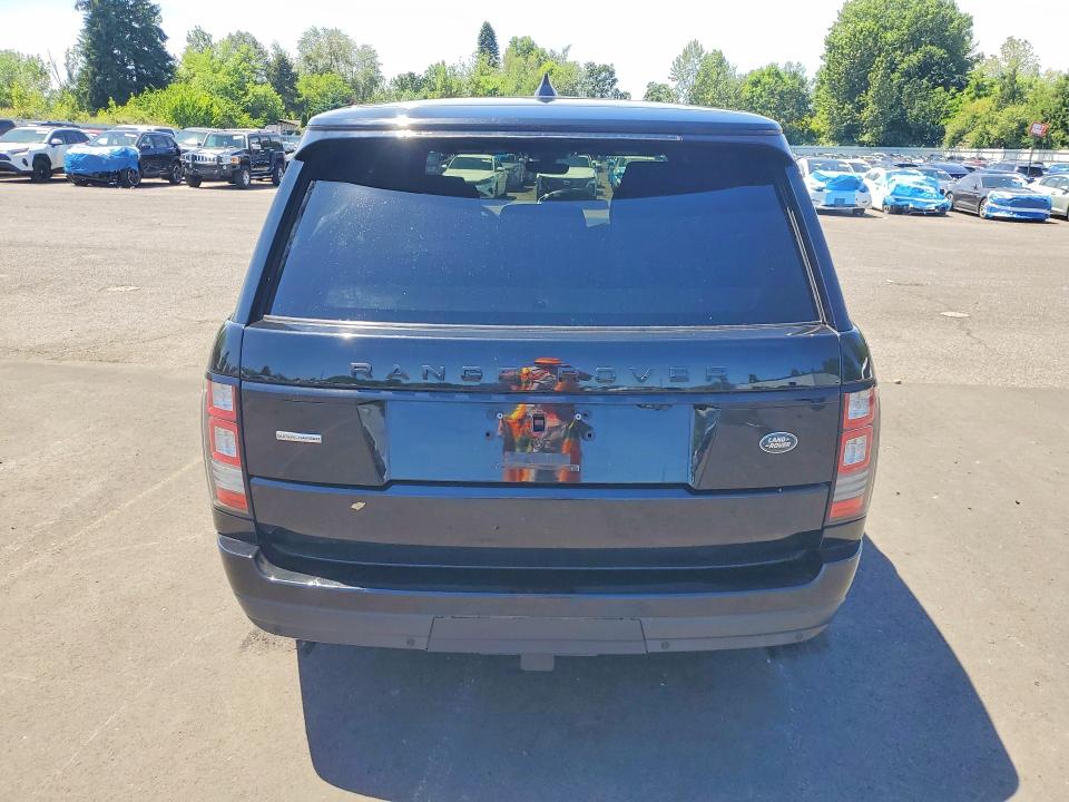 2017 Land rover RANGE ROVER VIN SALGS2FE9HA330077 COPART salvage auction — NORMAL WEAR, Or - Salvage Title Certificate, sold $6,300 on 2026-07-27 (photo 6)