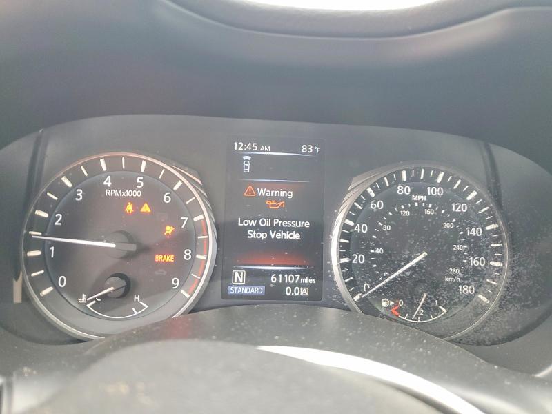 2019 Infiniti Q50 VIN JN1EV7AR6KM558091 COPART salvage auction — FRONT END, Fl - Cert Of Title-Rebuilt, sold $475 on 2026-07-09 (photo 9)