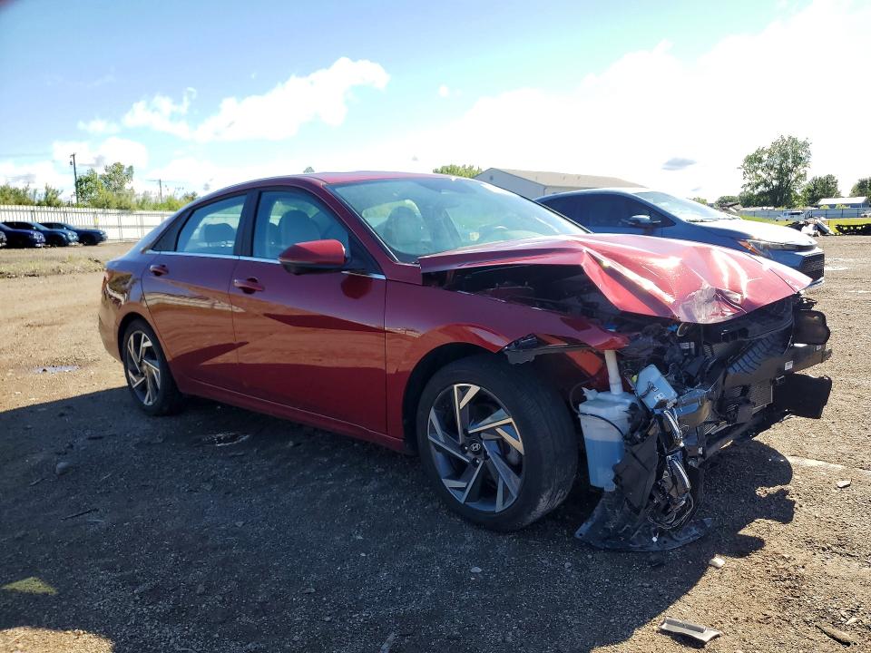 2024 Hyundai Elantra VIN KMHLP4DG3RU779631 COPART salvage auction — FRONT END, Oh - Certificate Of Title, sold $900 on 2026-07-20 (photo 4)