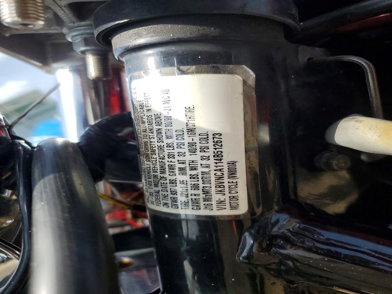 2004 Kawasaki Vulcan VIN JKBVNCA114B512673 COPART salvage auction — REAR END, IL - SALVAGE CERTIFICATE, sold $300 on 2026-07-17 (photo 9)